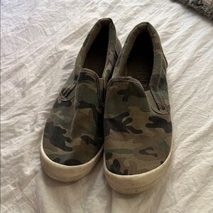 Mad Love Camouflage Slip-On Sneakers